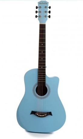 medellin-38-acoustic-guitar-blue-carbon-fiber-matt-with-online-learning-course-handrest-strings-strap-bag-picks-capo-stand-big-0