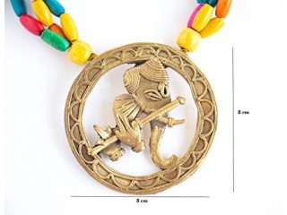 Dokra Brass metal Jewellery ganesh dokra necklace for women