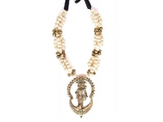 Dokra Brass metal Jewellery Maa Saraswati dokra necklace for women