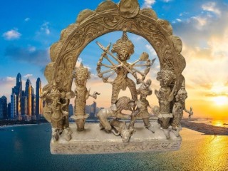 Brass Goddess Durga Maa Devi Mata Statue Idol Murti FOR HOME DECORATE