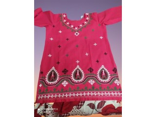 Item  11 Pure cotton Kurti with katha stitched  deigns. size Large