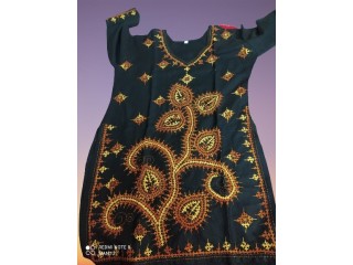 Item  12 Pure cotton Kurti with katha stitched  deigns. size Large