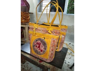Leather SHOPPING BAG