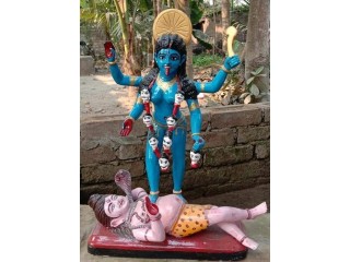 Handcarved Decorative Showpiece,Wooden Lord Maa Kali Statue-20inch height