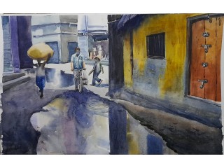Painting - DAILY LIFE